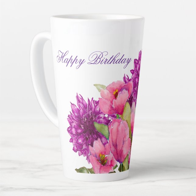 Taza De Café Latte Silencio latente de talla (Ángulo izquierdo)