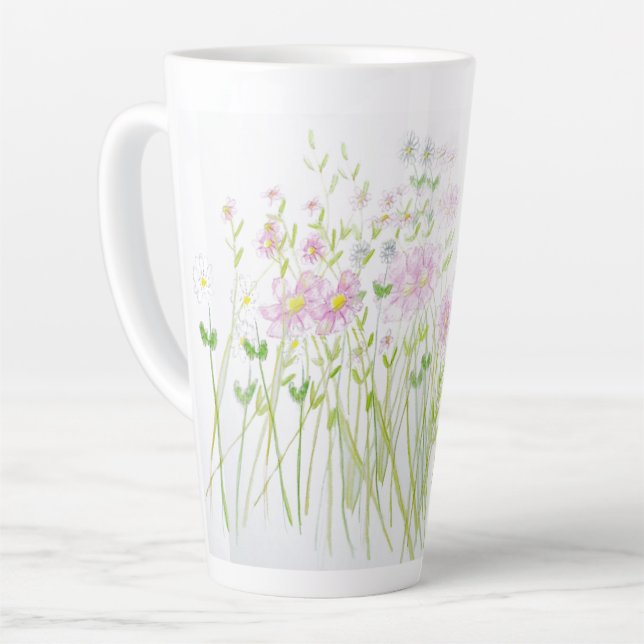 Taza De Café Latte Silencio latente de talla (Ángulo izquierdo)