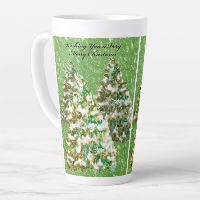 Taza De Café Latte Silencio latente de talla (Ángulo izquierdo)