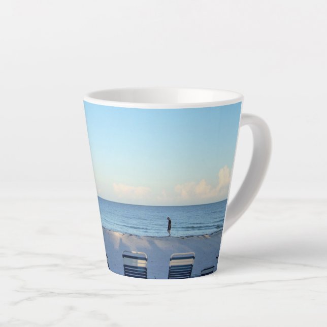 Taza De Café Latte Silencio Walk Latte Mug (Ángulo derecho)