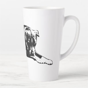 Taza De Café Latte Silencio Watch Perro Mug