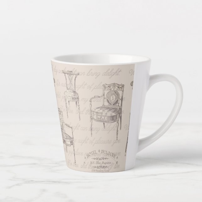 Taza De Café Latte Sillas de Dulocke (Derecha)
