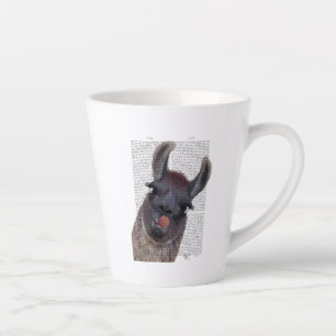 Taza De Café Latte Silly Llama