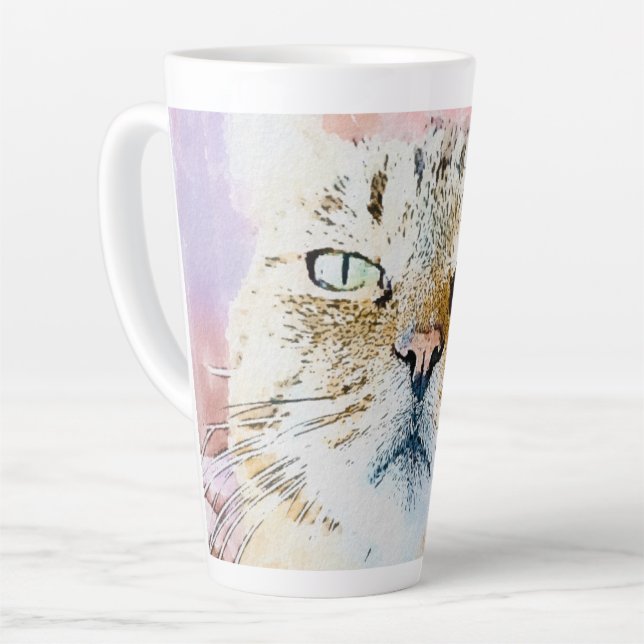 Taza De Café Latte Simba el Rey Rayado (Ángulo izquierdo)