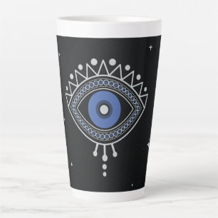 Taza De Café Latte Símbolo de magia de talismán étnico de protección 