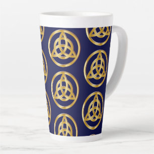 Taza De Café Latte símbolo Triquetra