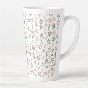 Taza De Café Latte Símbolos de Mahjong