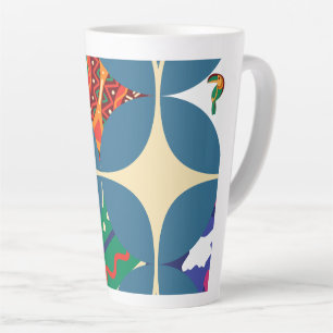 Taza De Café Latte Simetría en la naturaleza