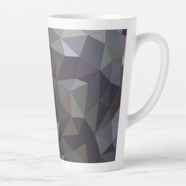 Taza De Café Latte Simetría fluida: Explorando diseños abstractos en  (Derecha)