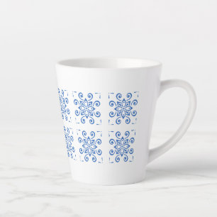 Taza De Café Latte Simple Azulejo 