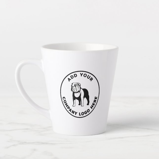 Taza De Café Latte Simple Business Logo Modern Promotional (Izquierda)
