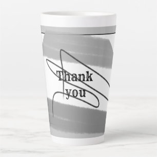 Taza De Café Latte Simple elegante gracias elegante personalizado c