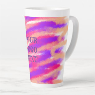 Taza De Café Latte Simple minimalista elegante gracias personalizado