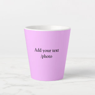 Taza De Café Latte simple mínimo añadir detalles de texto del logotip