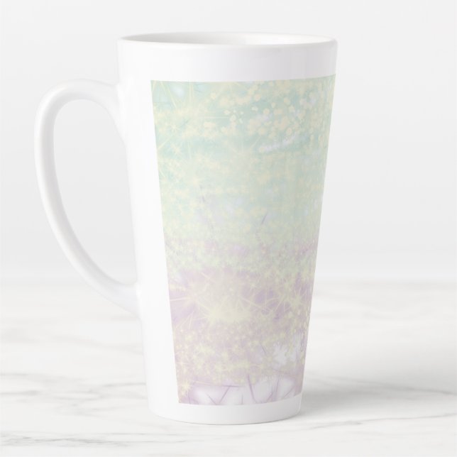 Taza De Café Latte simple mínimo añadir el texto monograma foto cof (Izquierda)