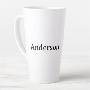 Taza De Café Latte Simple Profesional Negocio 17 oz Grande 