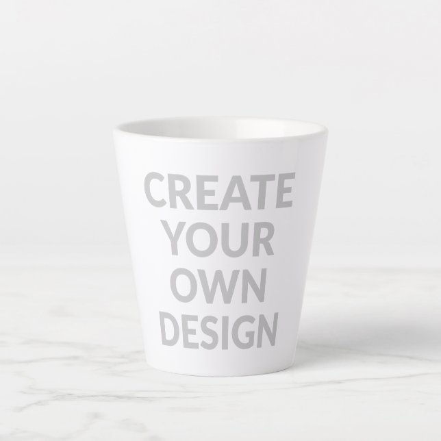 Taza De Café Latte Simplemente - Cree su propio  (Anverso)