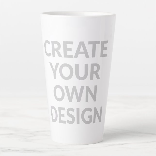Taza De Café Latte Simplemente - Cree su propio  (Anverso)