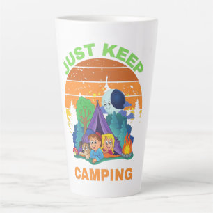 TAZA DE CAFÉ LATTE SIMPLEMENTE SIGAN CAMPANDO