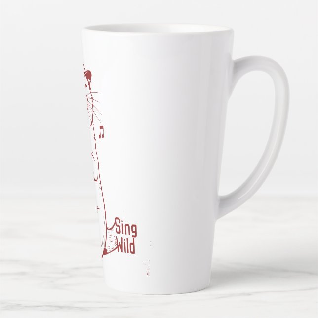 Taza De Café Latte Sing Wild (Derecha)