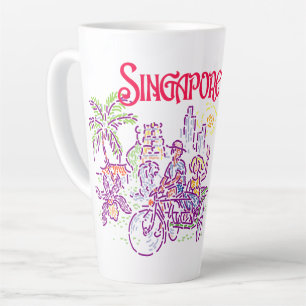 Taza De Café Latte SINGAPORE Latte Mug
