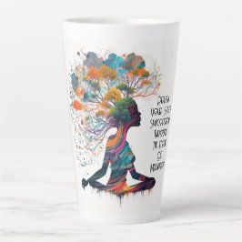 Taza De Café Latte Sintomatización de mujeres inspiradas Latte Mug