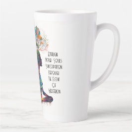 Taza De Café Latte Sintomatización de mujeres inspiradas Latte Mug