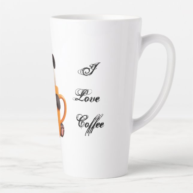 Taza De Café Latte ¡Sip en estilo con sobrecarga de cortesía!" (Derecha)