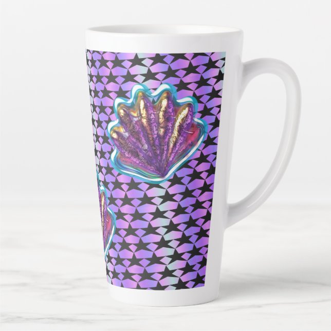 Taza De Café Latte Sirena de SeaShell (Derecha)