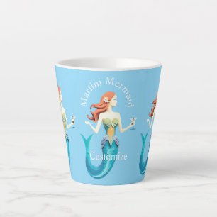 Taza De Café Latte Sirena Martini Thunder_Cove
