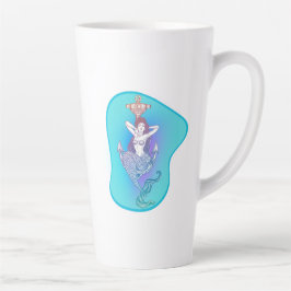 Taza De Café Latte Sirena y ancla