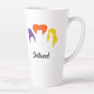 Taza De Café Latte ¡Sistassas! Hocus Pocus Tema Caída Latte Mug