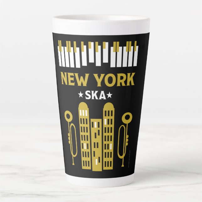 Taza De Café Latte Ska Jazz (Anverso)