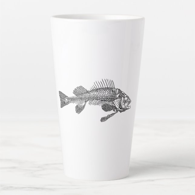 Taza De Café Latte Skeleton (Anverso)