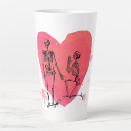 Taza De Café Latte Skeleton Love