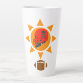 Taza De Café Latte Skull Football