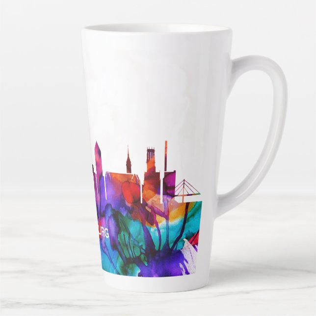 Taza De Café Latte Skyline de Duisburg (Derecha)