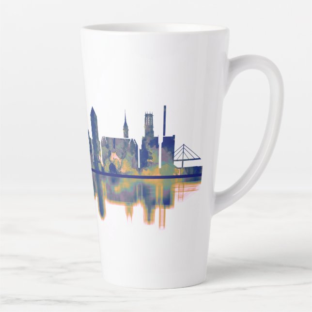 Taza De Café Latte Skyline de Duisburg (Derecha)