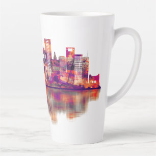 Taza De Café Latte Skyline de Houston Texas