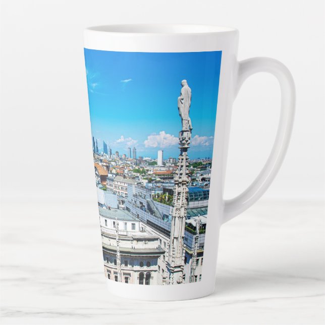 Taza De Café Latte Skyline de Milán (Derecha)