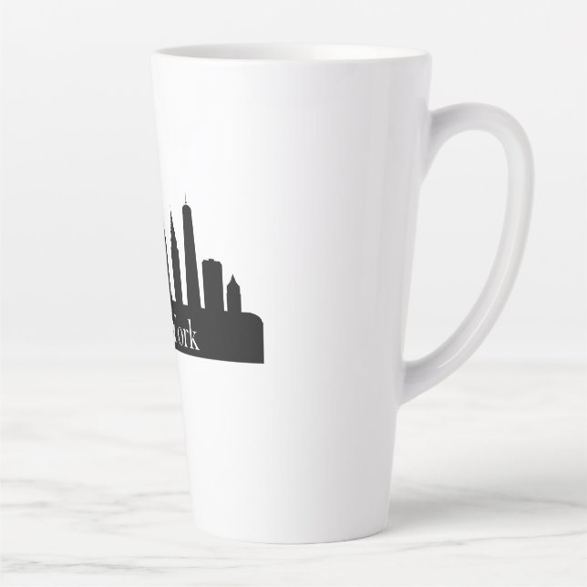 Taza De Café Latte Skyline New York (Derecha)