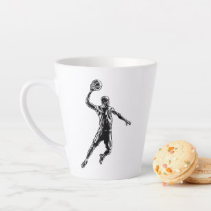 Taza De Café Latte Slam Dunk Dark Design