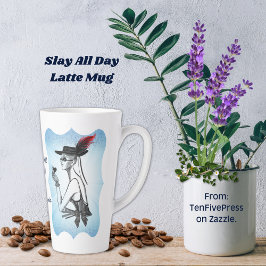 Taza De Café Latte Slay All Day Latte Mug