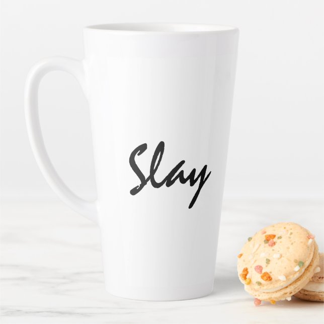 Taza De Café Latte Slay Modern Trendy (In situ)