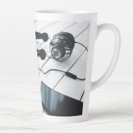 Taza De Café Latte Sleek Modern Latte Mug