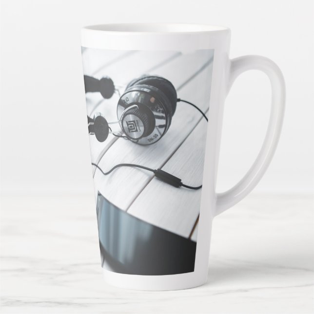 Taza De Café Latte Sleek Modern Latte Mug (Derecha)