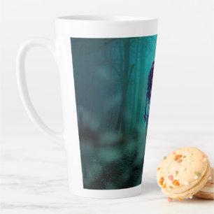 Taza De Café Latte SlipperyJoe figura de zombie aterradora aislada om