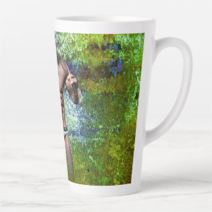 Taza De Café Latte SlipperyJoe's blanco muscular hombre sexy speedo n