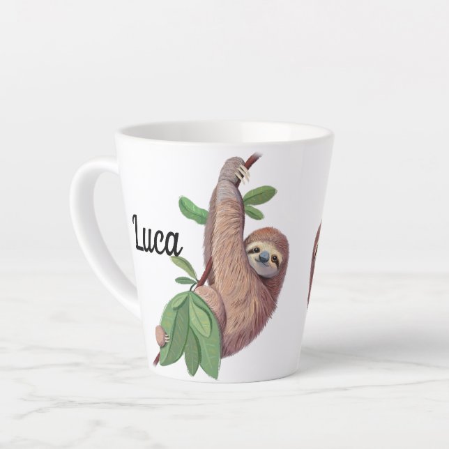 Taza De Café Latte Slots personalizables (Ángulo izquierdo)