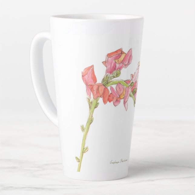 Taza De Café Latte Snapdragon Latte Mug (Ángulo izquierdo)